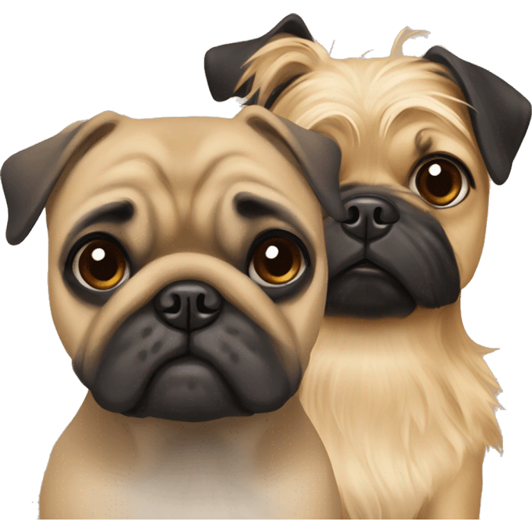 Mix pug and a yorkshire Terrier emoji