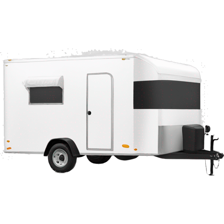 White enclosed trailer emoji