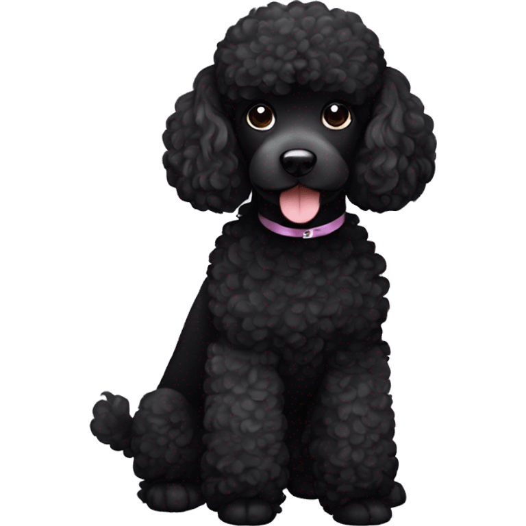 black poodle emoji