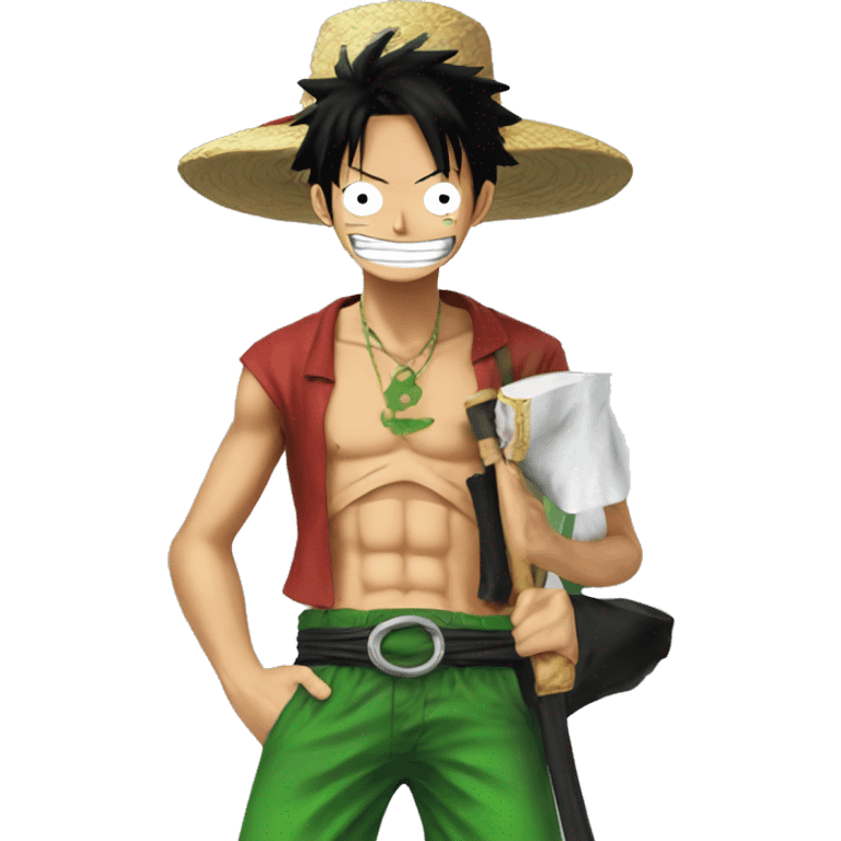 Luffy with zoro emoji