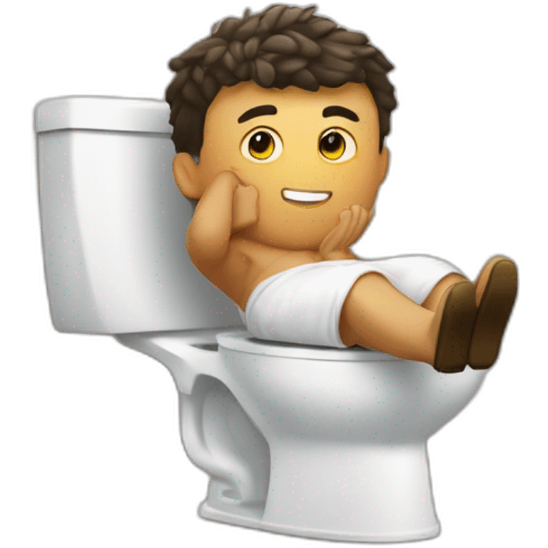 Ronaldo aux toilettes emoji