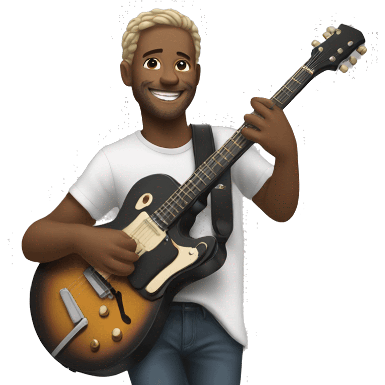 Musician smiling emoji