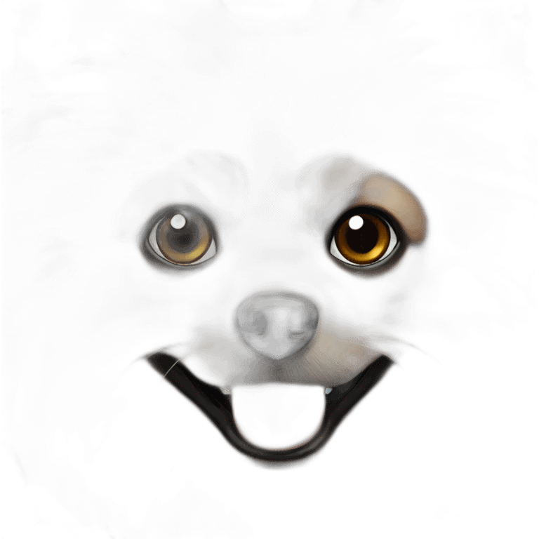 black Pomeranian spitz emoji