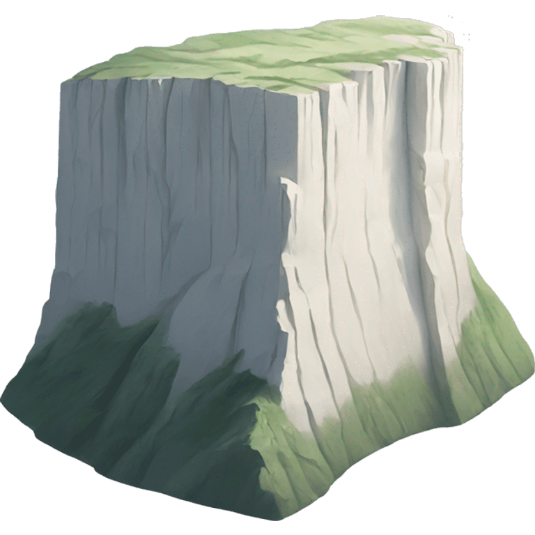 white chalk cliff emoji