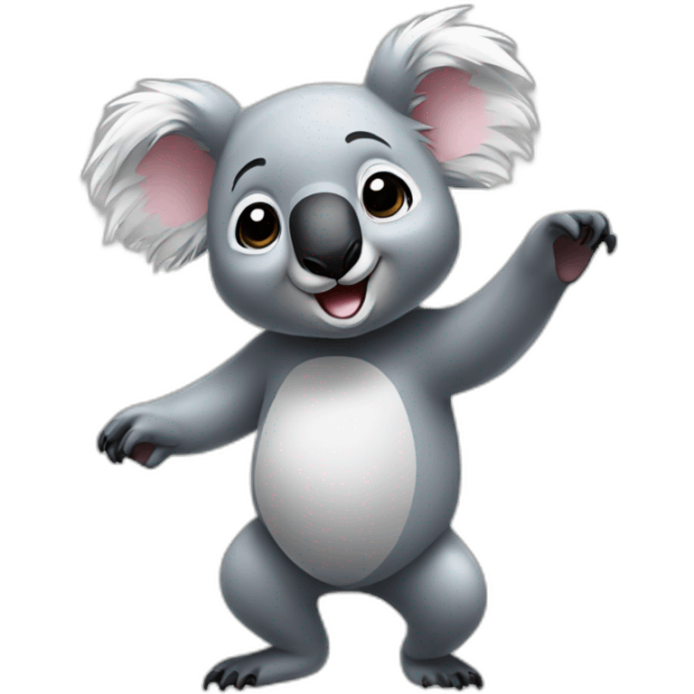 Koala dancing emoji