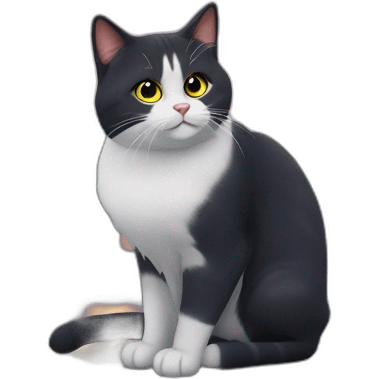 designer cat ukrain bacground sky night emoji