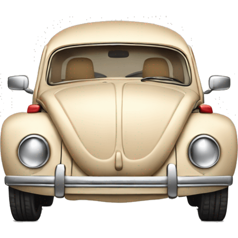  beige Beetle with sunroof emoji