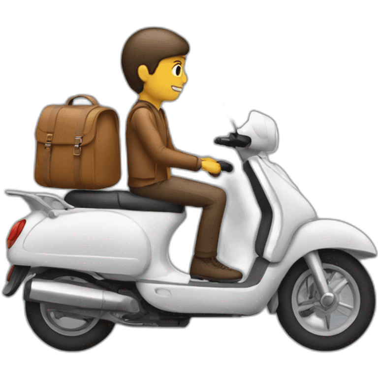 A person on a scooter emoji