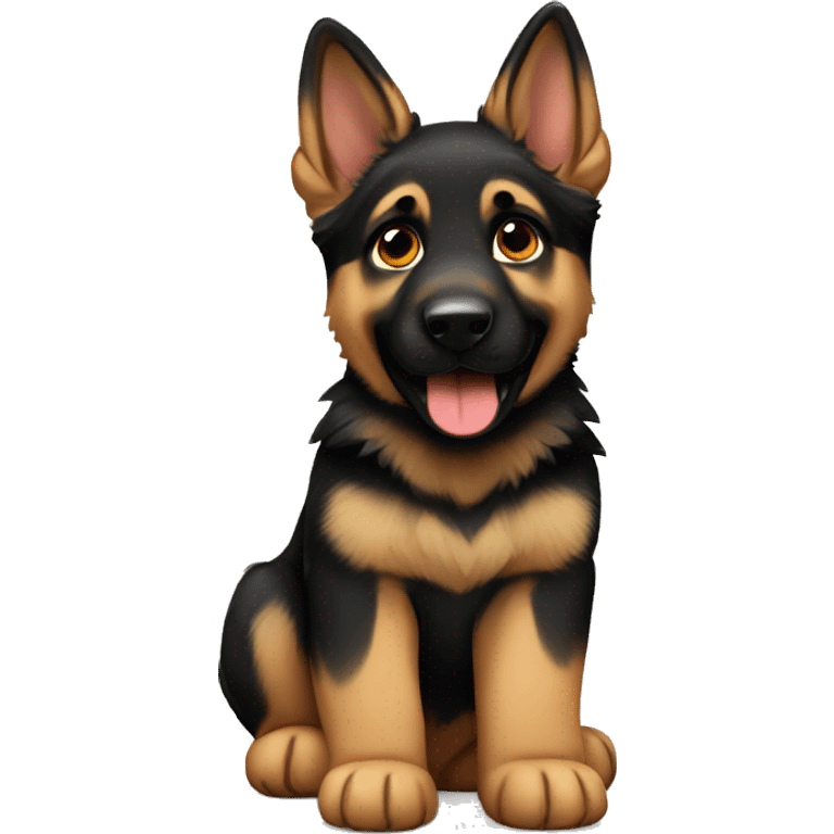 German shepherd puppy emoji