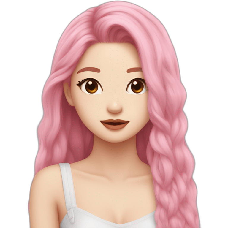 Blackpink rose’s hair emoji