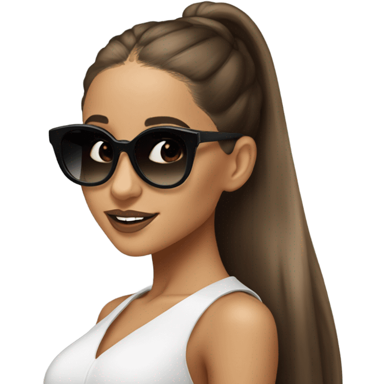 ariana grande wearing sunglasses emoji