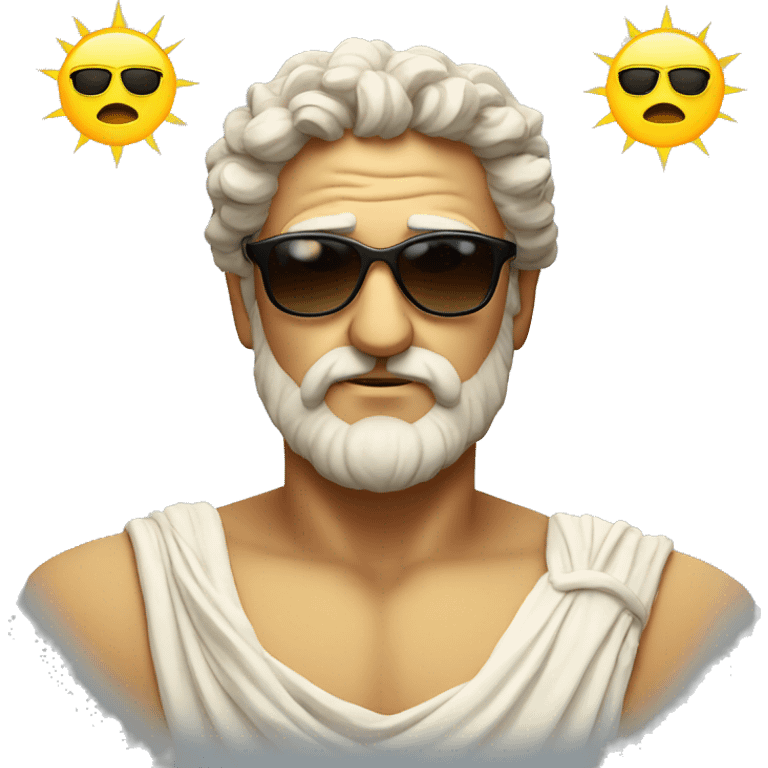 Greek god with sun glasses  emoji