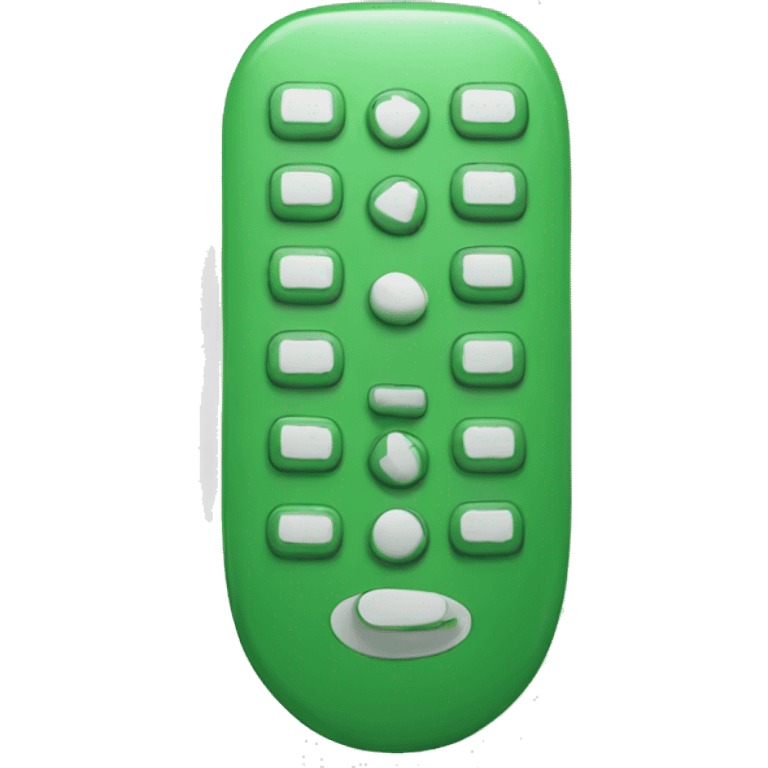 green tv remote  emoji