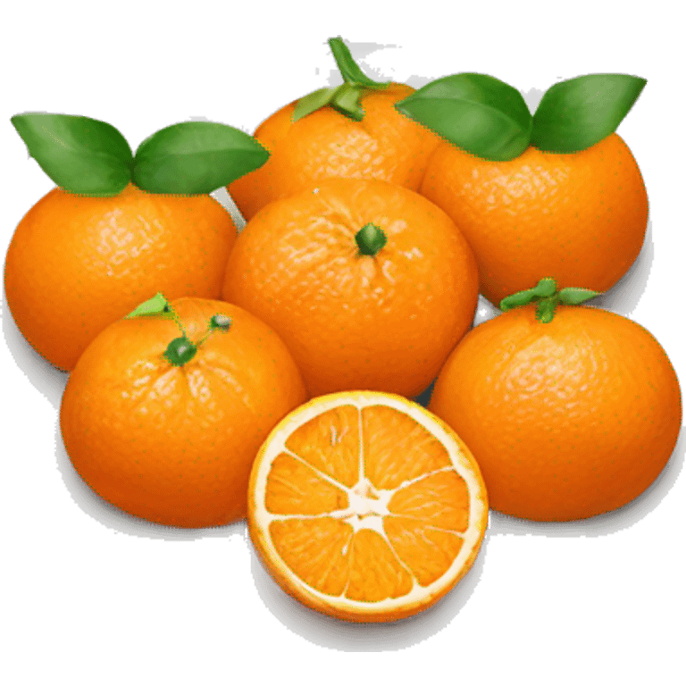 a plate of tangerines emoji