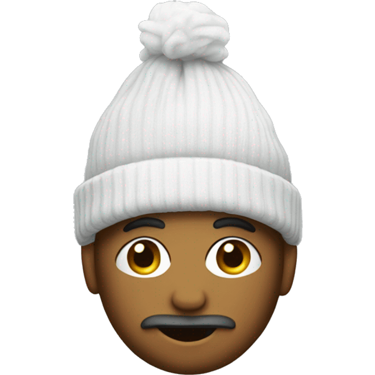 Man wearing sock on head emoji