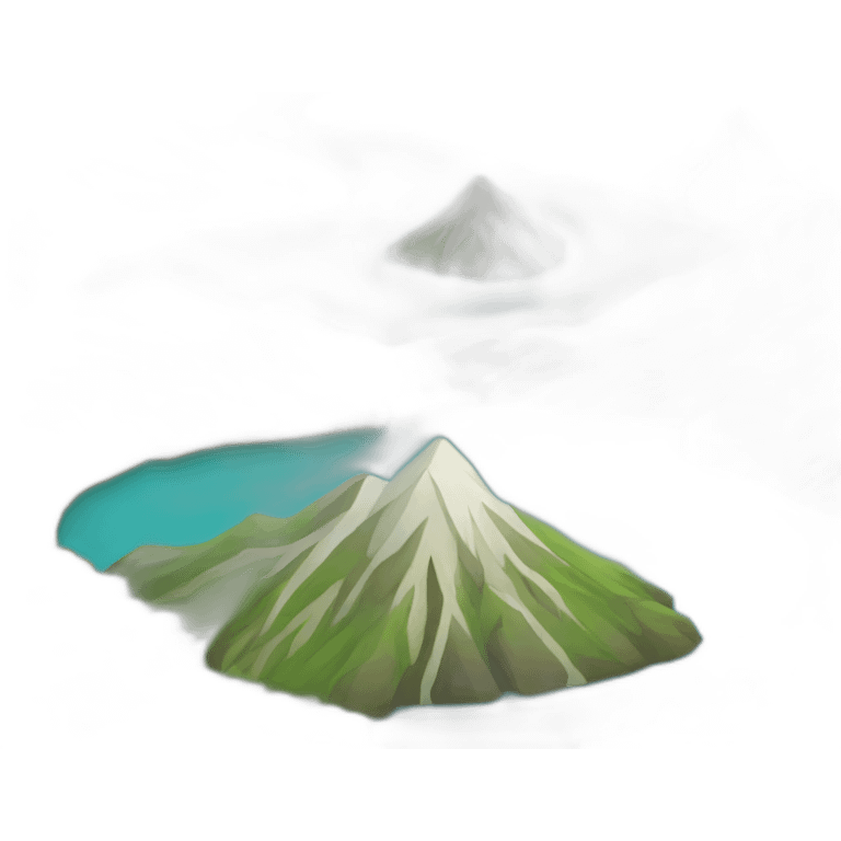 mountain with river emoji