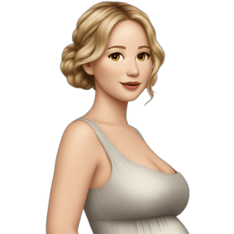 Jennifer Lawrence, pregnant emoji