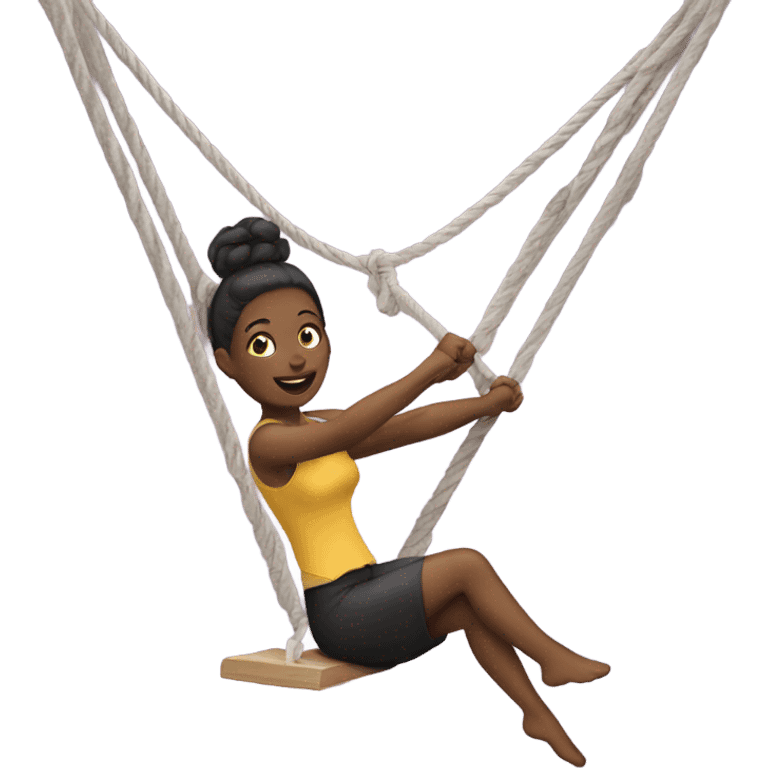 Woman on a trapeze emoji