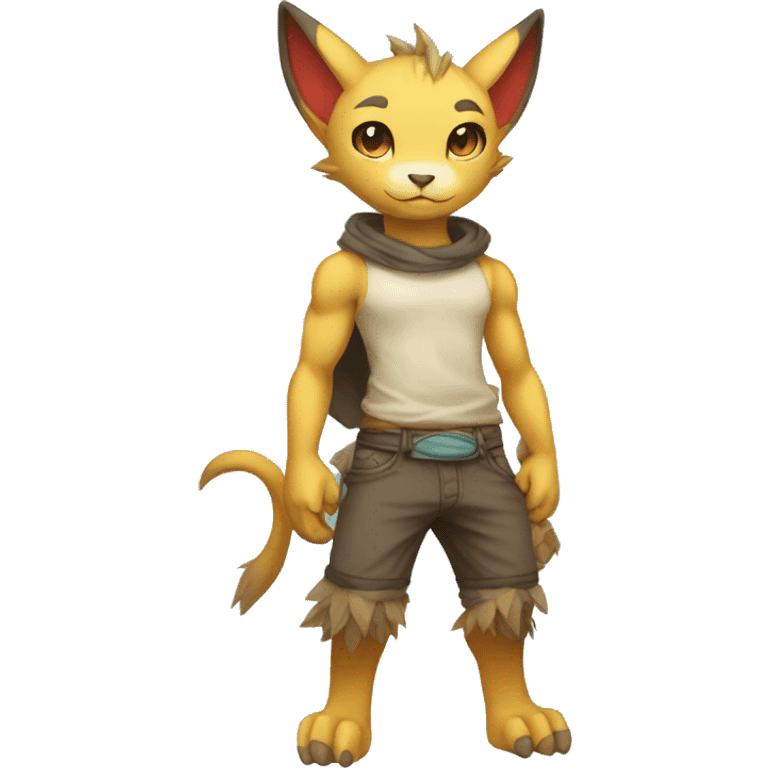 a anthro chibi-style Fakémon-hybrid full body emoji