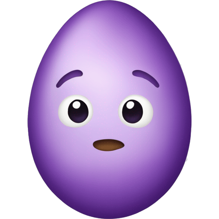 Purple egg  emoji