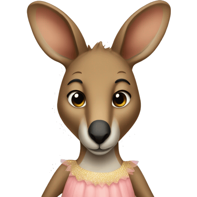 kangaroo wearing a tutu  emoji