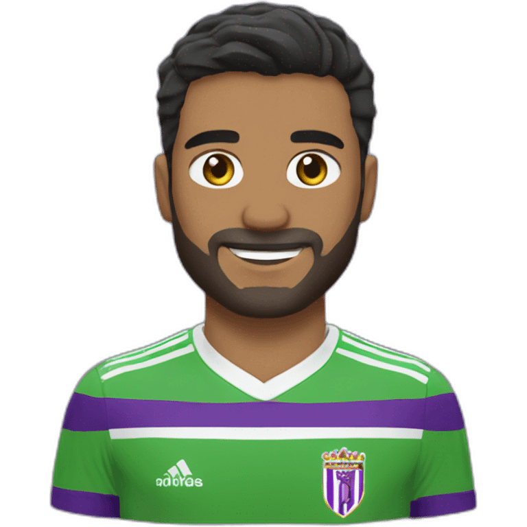 Jugador de fútbol real Valladolid emoji