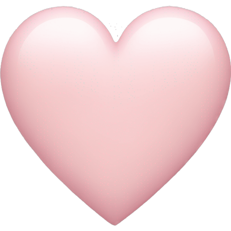 Pale pink heart emoji