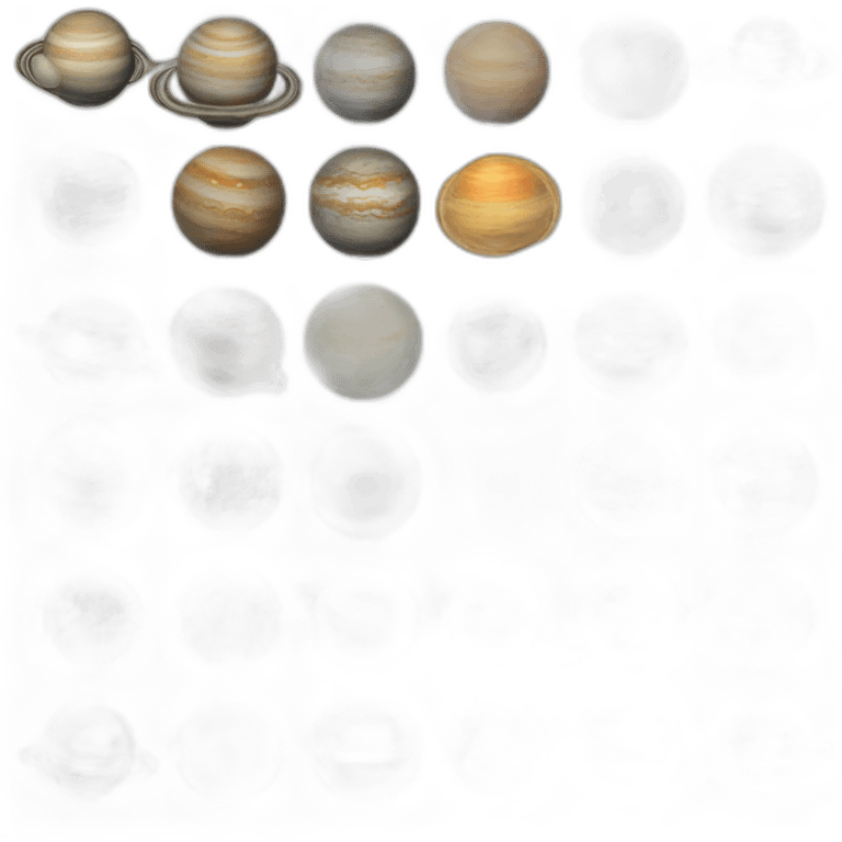 Planets of the solar system emoji