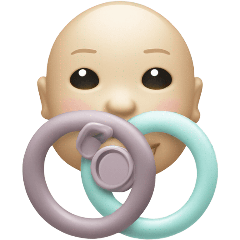 aesthetic baby pacifier emoji