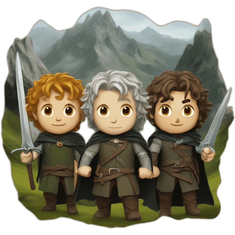 the hobbits are going to Isengard emoji