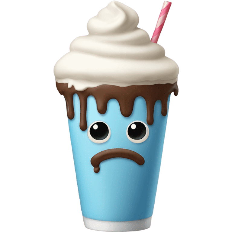 Sad milkshake  emoji