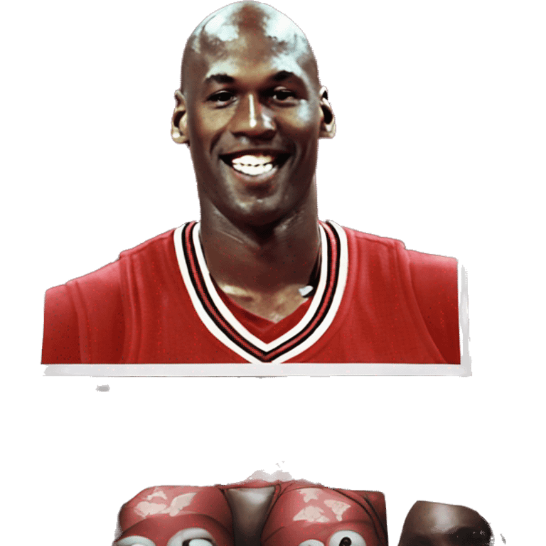 PHOTO OF MICHAEL JORDAN BULLS ON A POSTER emoji