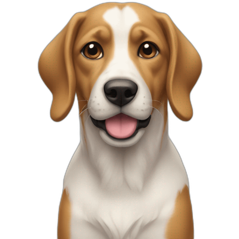 Chat sur chien emoji