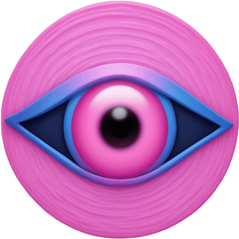 evil eye pink  emoji