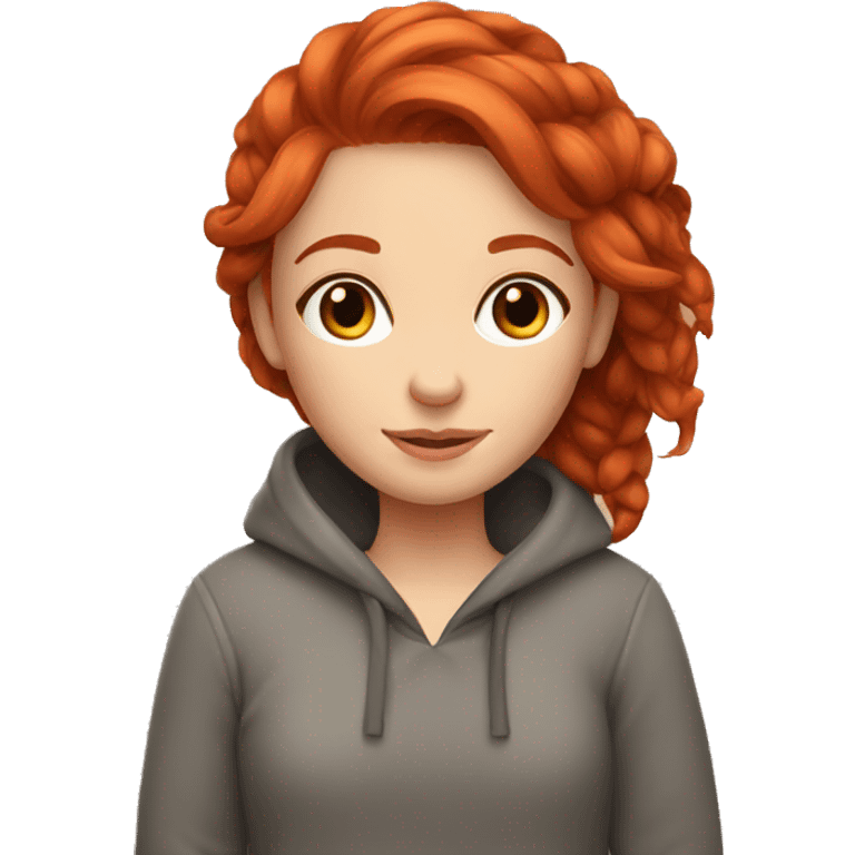 Cozy redhead girl emoji