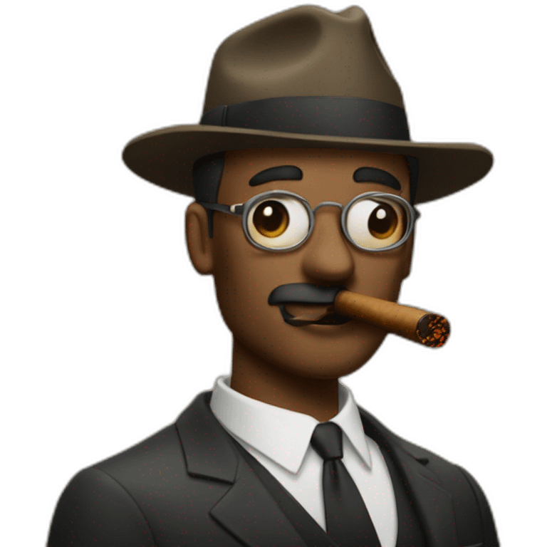 Sigma man with a cigar emoji