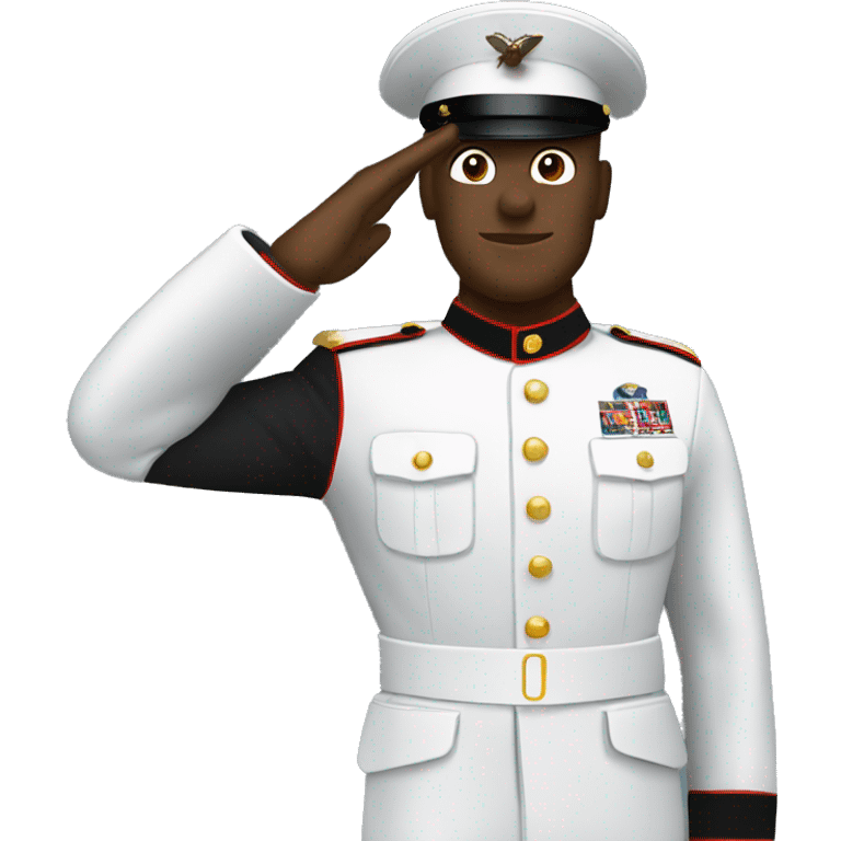 Us marine major saluting  emoji