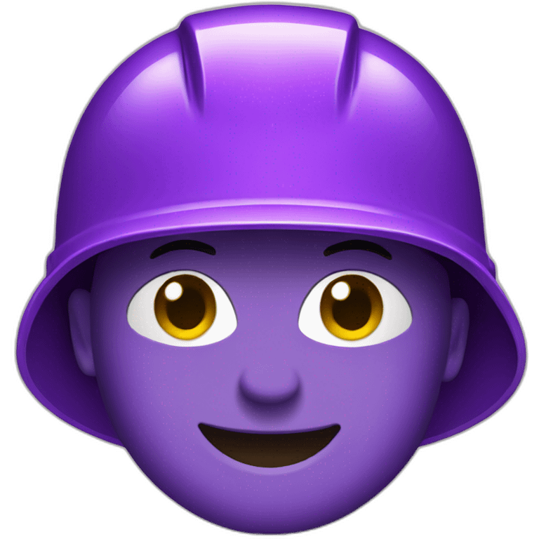 purple hard hat emoji