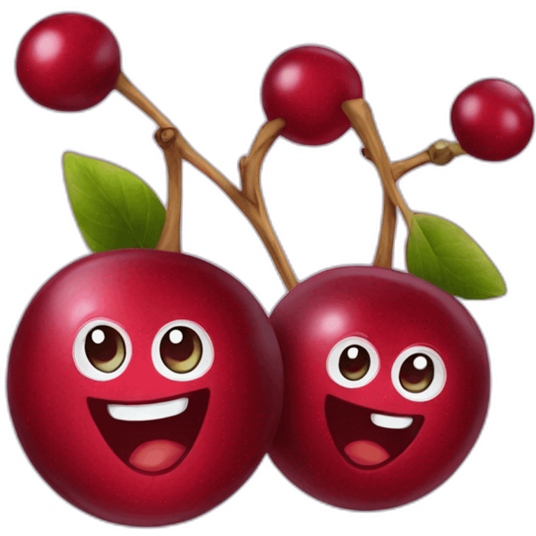 Happy cranberries  emoji