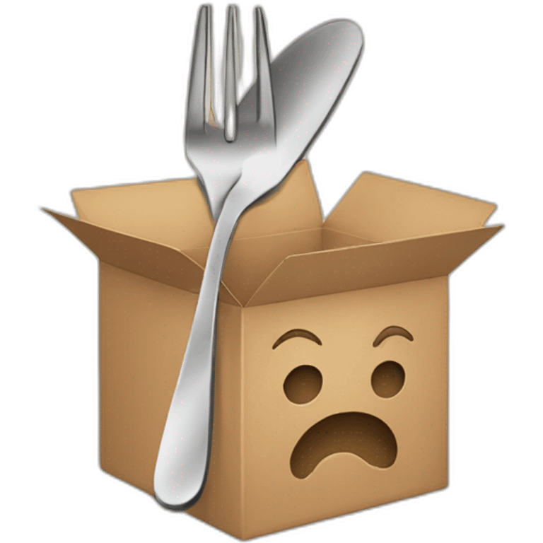 Fork in a boxl emoji