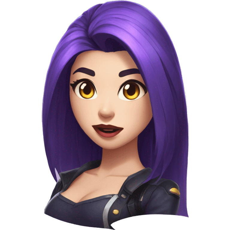 Selena from Mobile legends Bang Bang stands outraged emoji