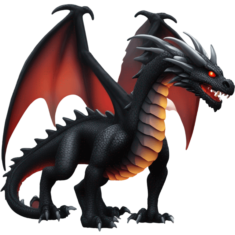 Black dragon  emoji