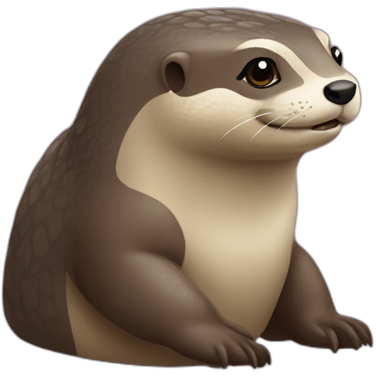 Loutre sur tortue emoji