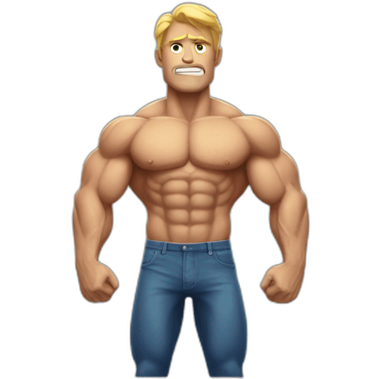 Muscle man emoji