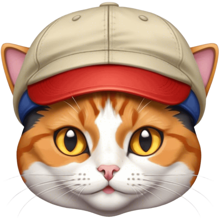 a cat with a cap emoji