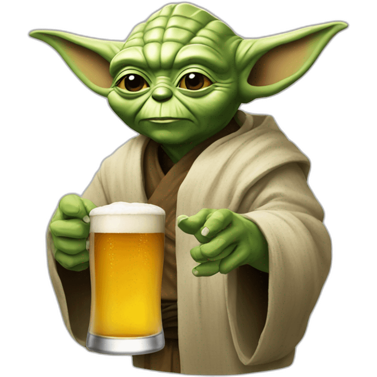 Yoda beer emoji