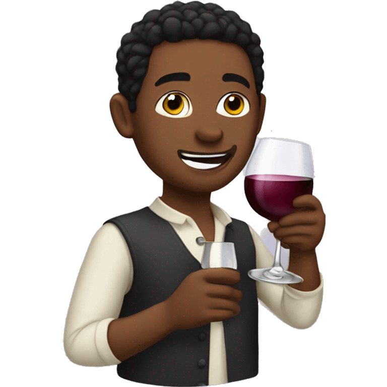 Me drinking wine emoji