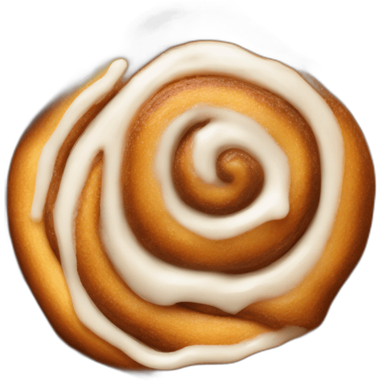 large cinnamon bun emoji