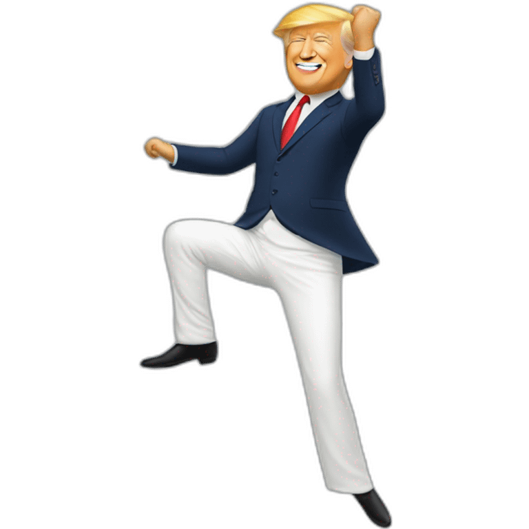 Trump qui danse avec bon Lennon  emoji