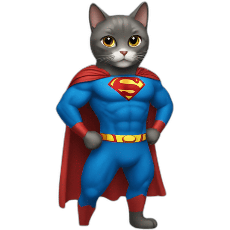 Cat Superman  emoji